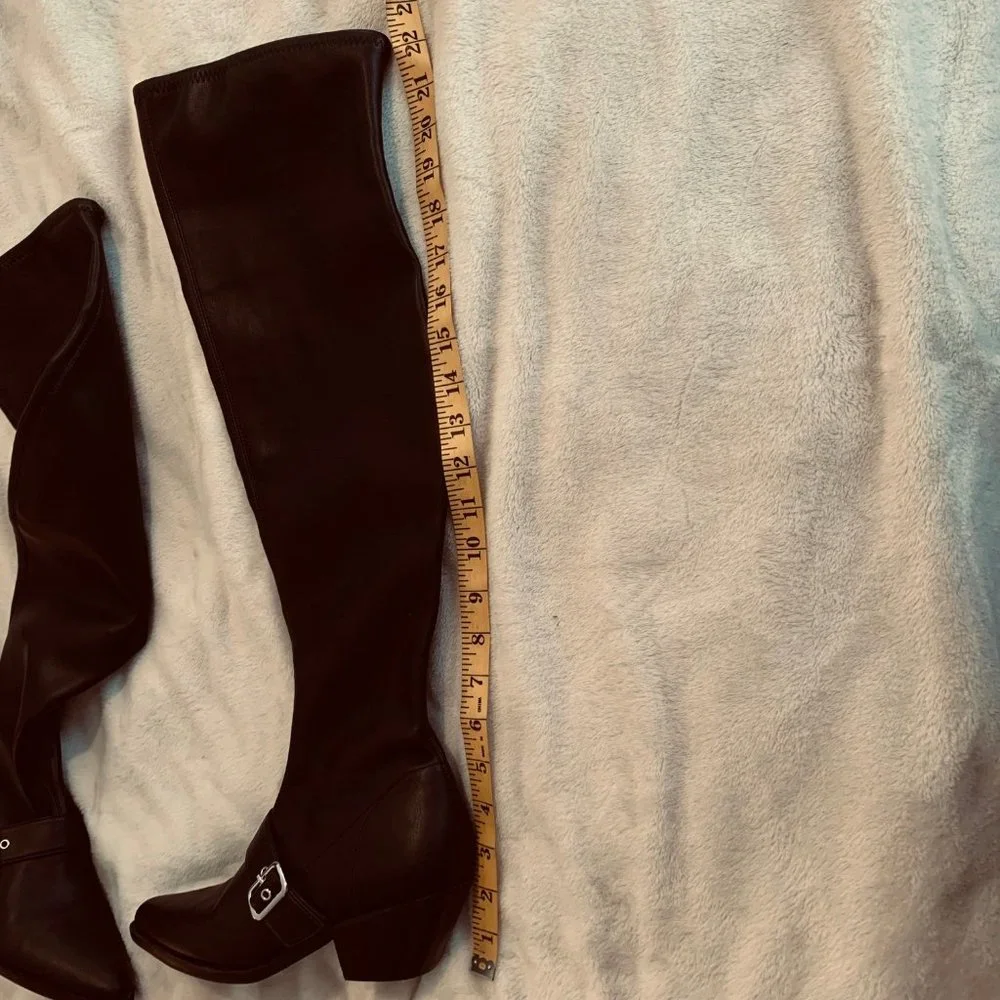 Marc Fisher Bradlee Black Over The Knee Black Boots Size 6 1/2M